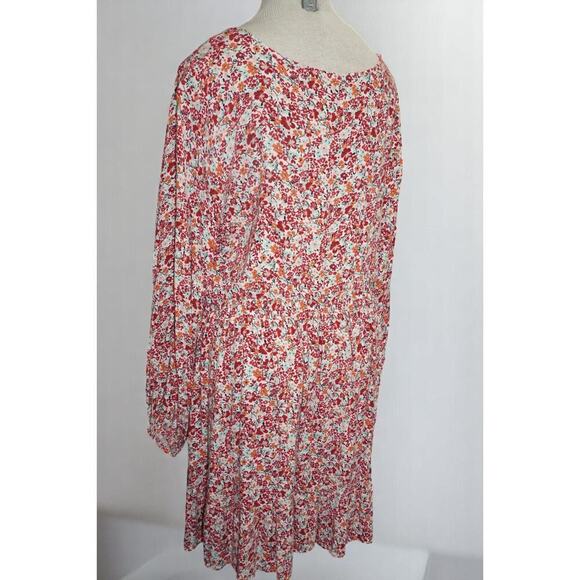 Torrid Textured Stretch Rayon Wild Flowers Mini Skater Dress 2X EUC - Picture 8 of 9